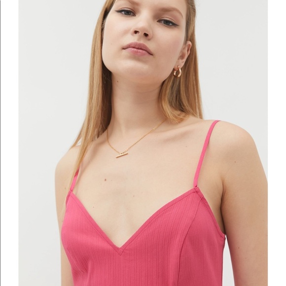 Urban Outfitters Eldridge Notched Bodycon Mini Dress - Picture 2 of 5